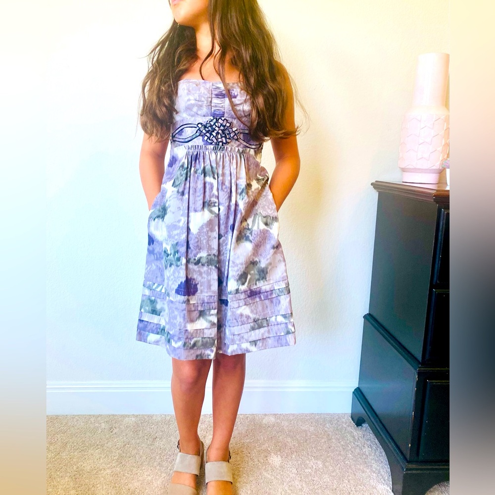 Beautiful Bcbg Max Azria SILK MINI DRESS Size 0 with Pockets